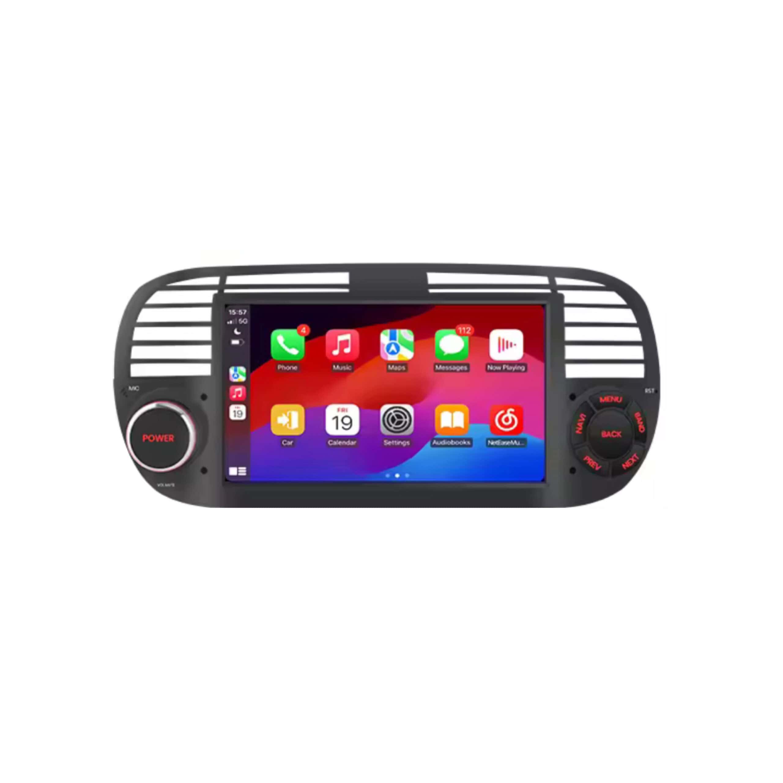 RoadMaster CarPlay Fiat 500 2007-2015 Android 14 Navigatie En Multimediasysteem 2GB RAM 32GB ROM