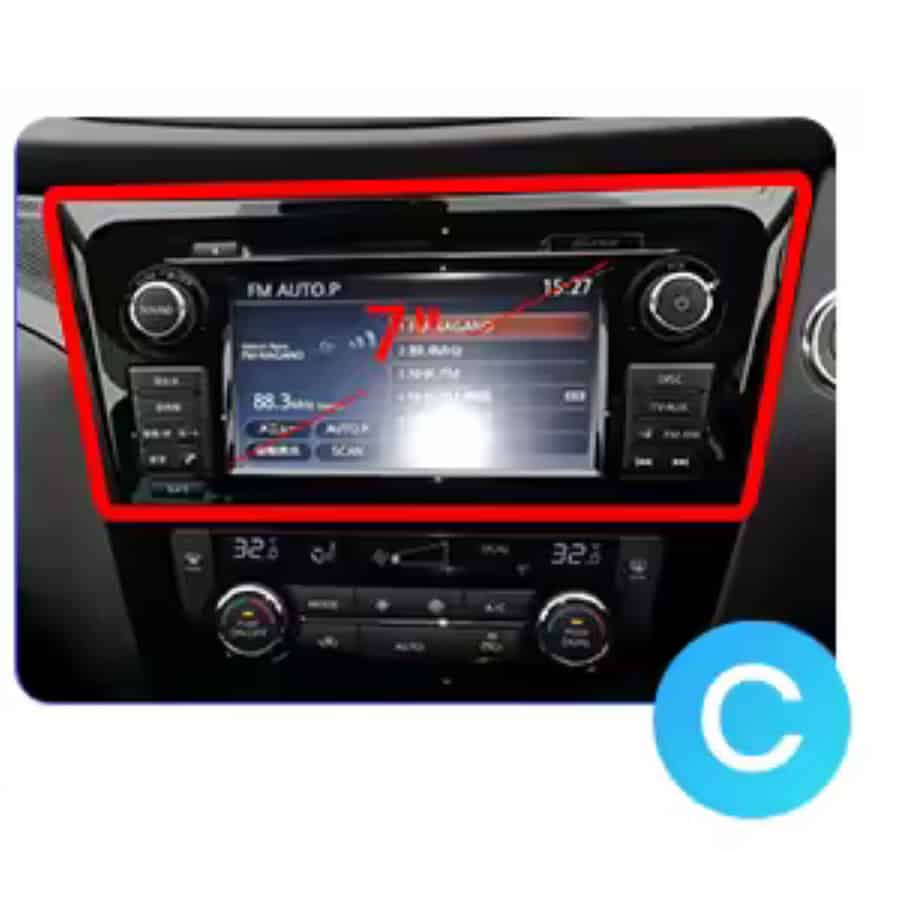 Nissan Qashqai 2014-2021 Hoofdkabel voor Android autoradio