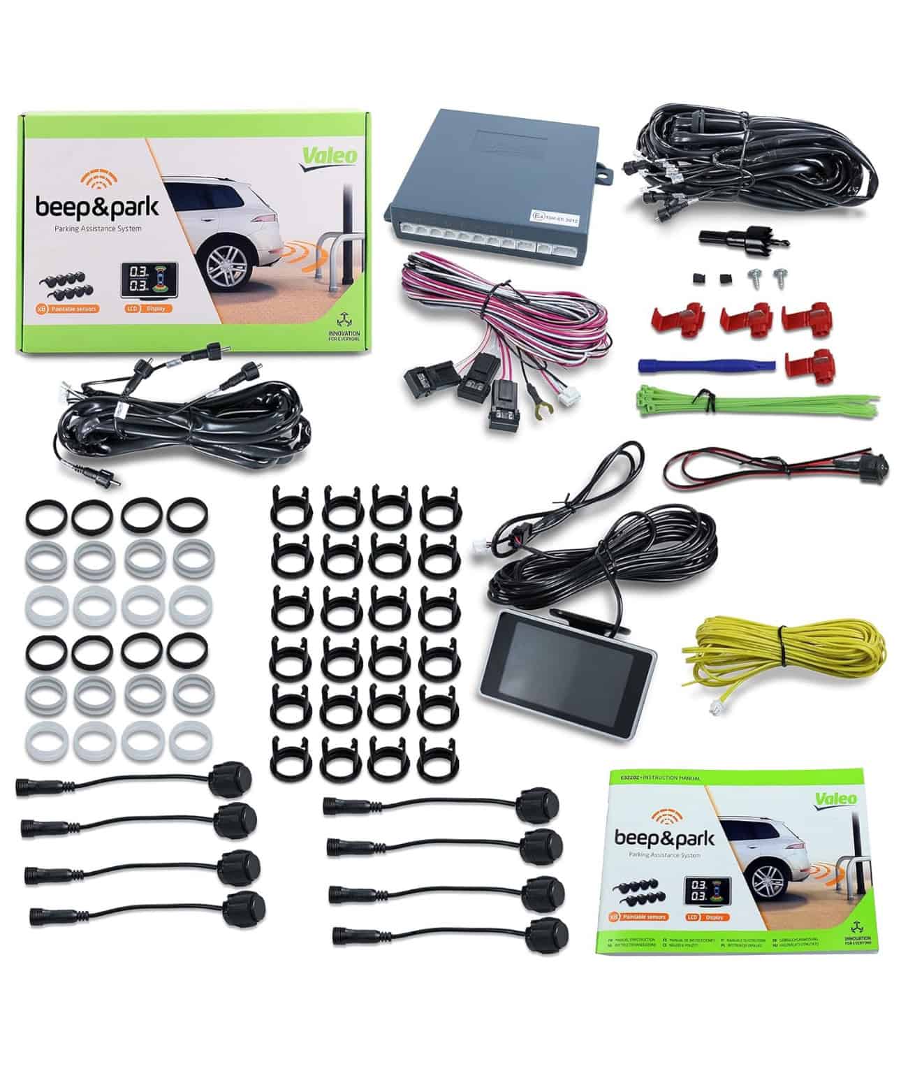 Valeo Parkeerhulpsysteem – Beep&Park Kit (8 sensoren + LCD-display)