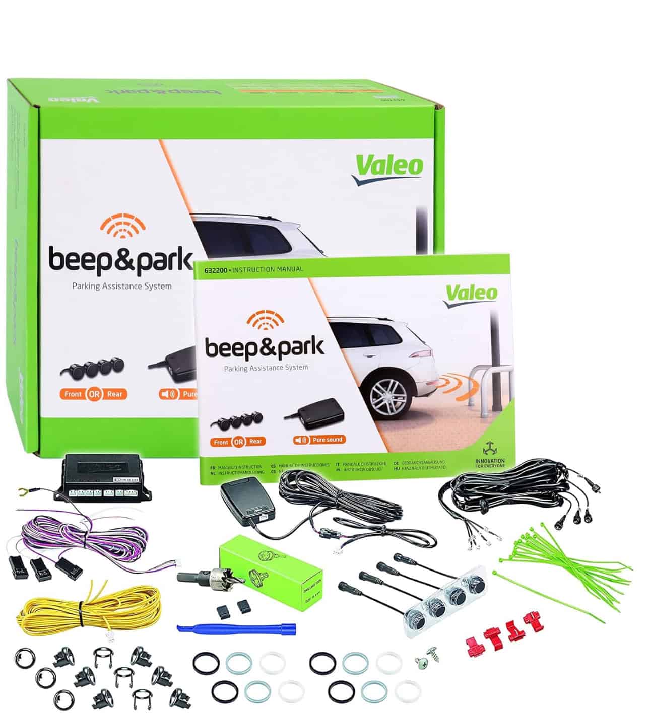 VALEO 632200 – Parking Assistance System – Beep&Park Kit: 4 sensoren + 1 luidspreker