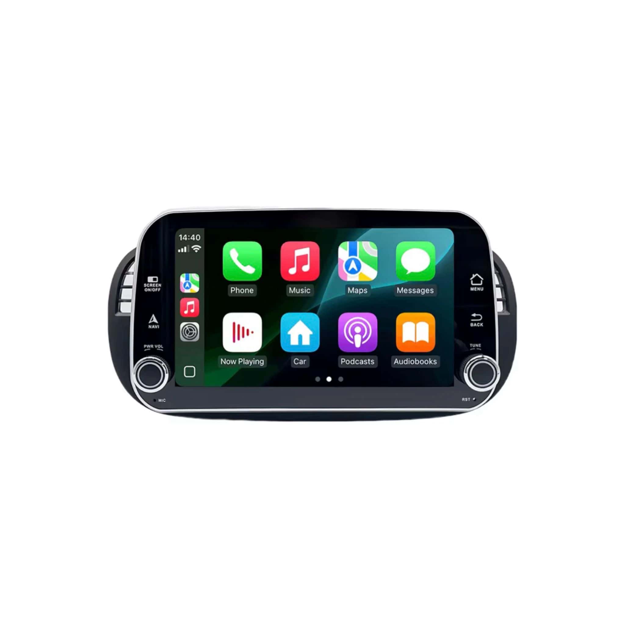 RoadMaster CarPlay 4core Fiat 500 2007-2015 Android 14 navigatie en multimediasysteem 2GB RAM 32GB ROM RM-FI14
