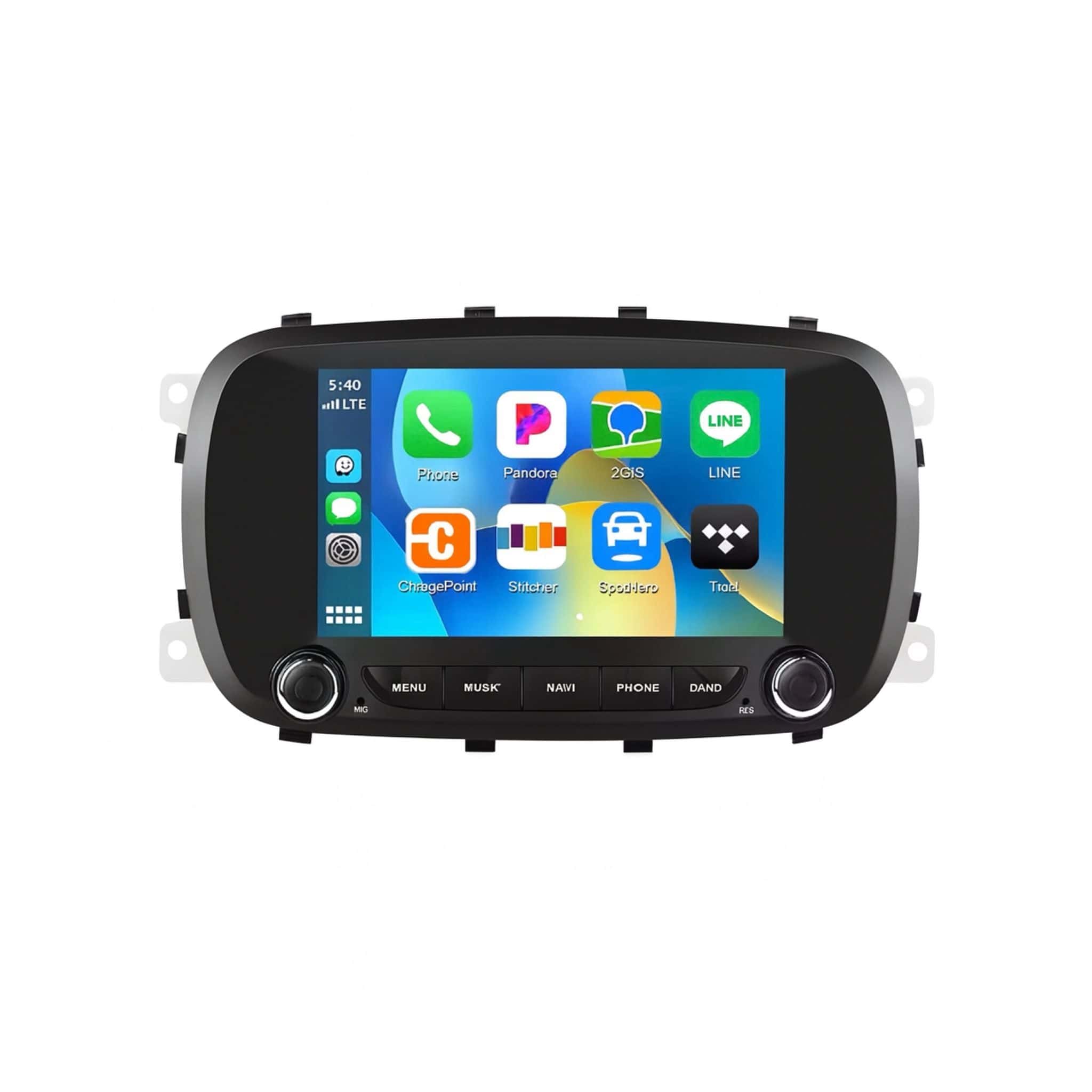 RoadMaster CarPlay 4core Fiat 500X 2014-2021 Android 14 navigatie en multimediasysteem 2GB RAM 32GB ROM RM-FI13